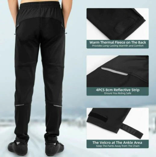 ROCKBROS Pantalones de ciclismo de invierno montaña a prueba de viento M-4XL