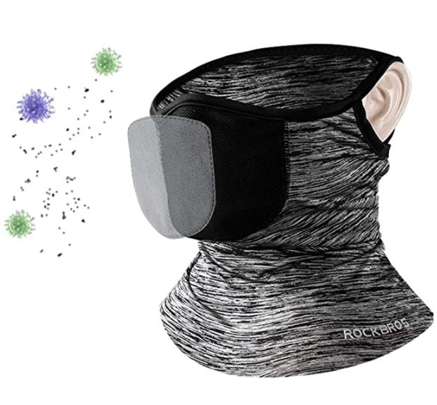 ROCKBROS Pasamontañas Tubular Bufanda Altamente Elástica Transpirable Bufanda Multifuncional UPF 50+