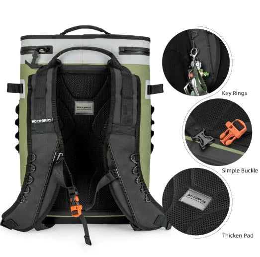 ROCKBROS 20L Bolsa Nevera Impermeable Nevera Camping Nevera Picnic Bolsa