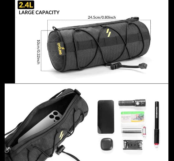 ROCKBROS Bolsa Manillar Bicicleta Bolsa Almacenaje Multifuncional