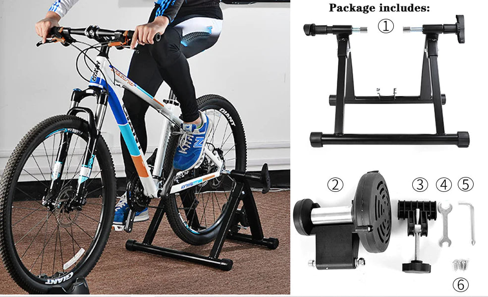 ROCKBROS Soporte de rueda delantera para banco de rodillos