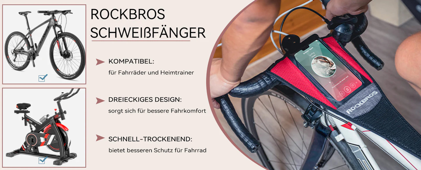 ROCKBROS accesorios para el entrenador de bicicleta Absorbente Transpirable Secado rápido