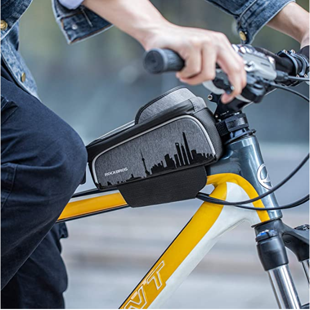 ROCKBROS 017-5 Bolsa impermeable para teléfono móvil de hasta 6,5 pulgadas