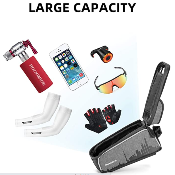 ROCKBROS 017-5 Bolsa impermeable para teléfono móvil de hasta 6,5 pulgadas