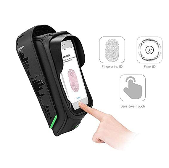 ROCKBROS 029 Bolsa de marco para bicicleta Funda impermeable para teléfono móvil con pantalla táctil de hasta 5.8 pulgadas