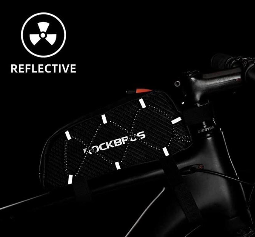 ROCKBROS 039BK bolsa para cuadro de bicicleta aprox.1L para teléfono móvil