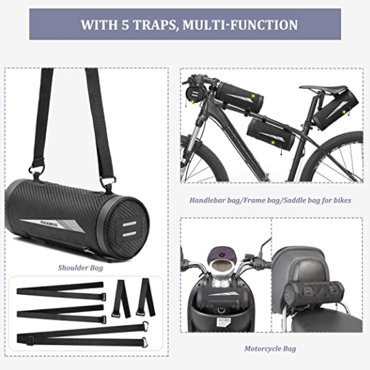 ROCKBROS 041B Bolsa de manillar Soporte para teléfono móvil de bicicleta aprox. 2L