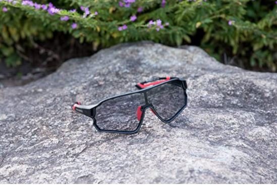ROCKBROS 10135 Gafas de bicicleta fotocromáticas UV400 Transparentes Autotonoscentes