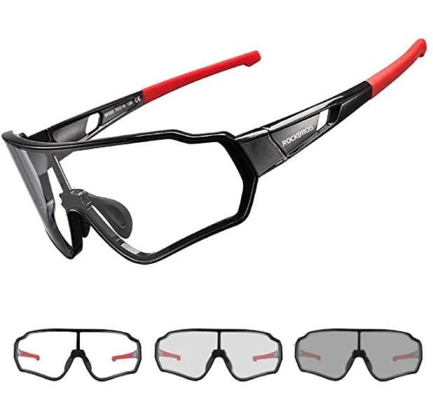 ROCKBROS 10161 Gafas de sol fotocromáticas Bicicleta Protección UV400