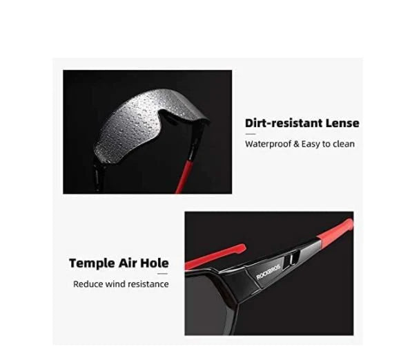 ROCKBROS 10161 Gafas de sol fotocromáticas Bicicleta Protección UV400