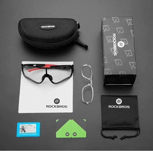 ROCKBROS 10161 Gafas de sol fotocromáticas Bicicleta Protección UV400