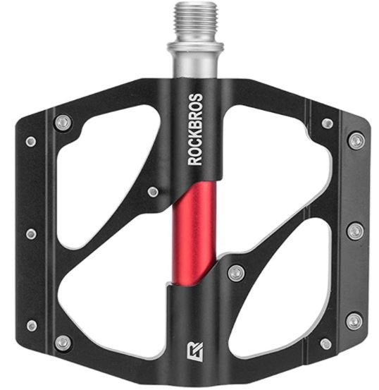 ROCKBROS 2020-12B Pedales de bicicleta MTB Aluminio 9/16 pulgadas