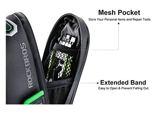 ROCKBROS C28-1 Bolsa de sillín de bicicleta con correas de sujeción