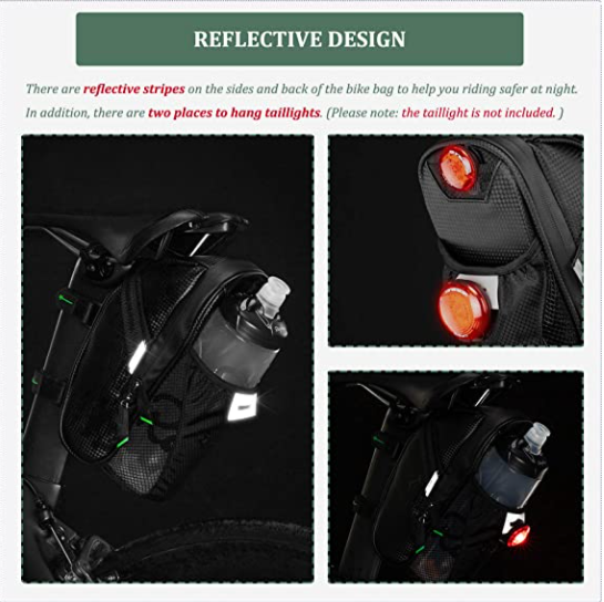 ROCKBROS C35 Bolsa de sillín impermeable reflectante