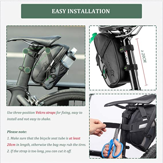 ROCKBROS C35 Bolsa de sillín impermeable reflectante