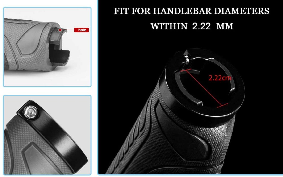 ROCKBROS Puños Ergonómicos para Manillar de Bicicleta Antideslizantes 22mm