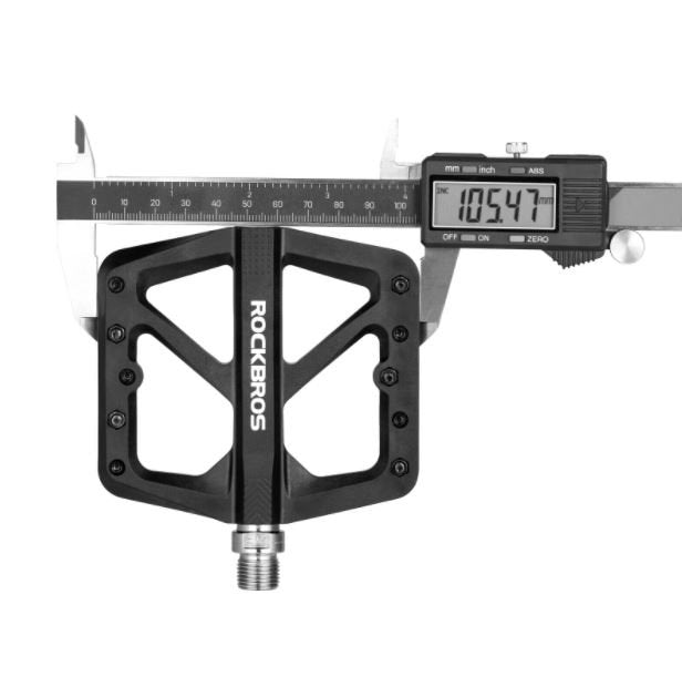 Rockbros Pedales de nylon de bicicleta antideslizantes MTB Pedales planos 9/16 pulgadas