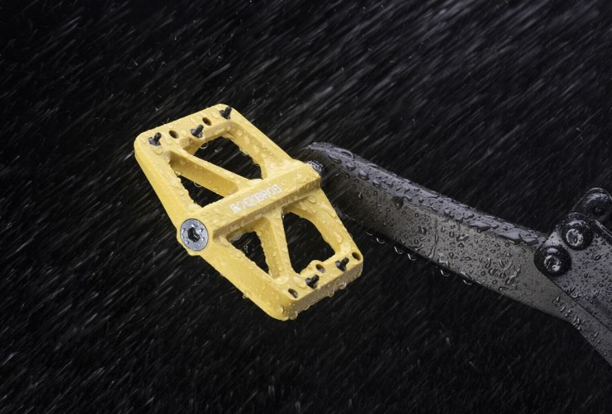 Rockbros Pedales de nylon de bicicleta antideslizantes MTB Pedales planos 9/16 pulgadas