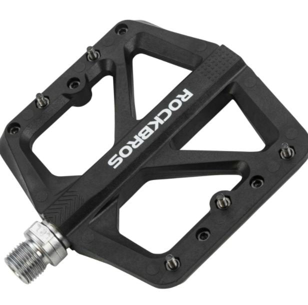 Rockbros Pedales de nylon de bicicleta antideslizantes MTB Pedales planos 9/16 pulgadas