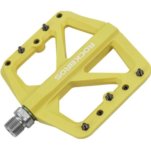 Rockbros Pedales de nylon de bicicleta antideslizantes MTB Pedales planos 9/16 pulgadas
