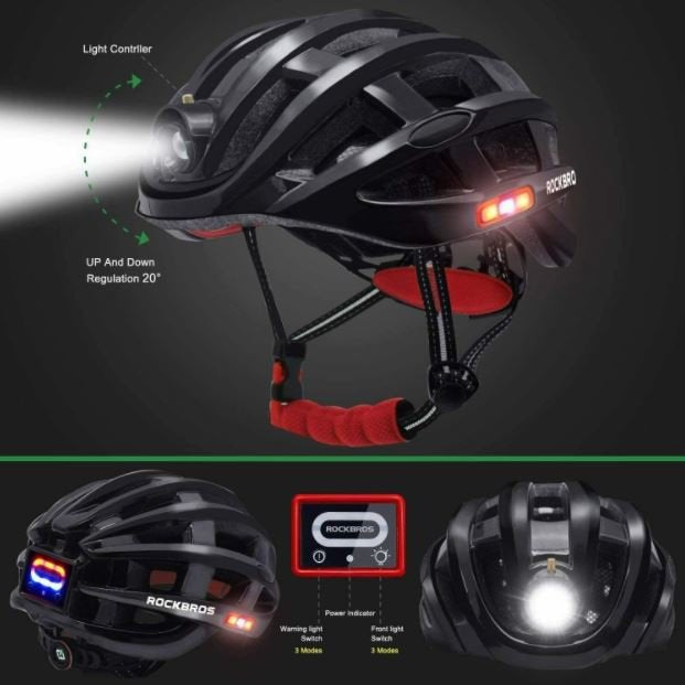 Rockbros Casco de bicicleta de Tamaño 57-62 cm Casco de bicicleta multifunción