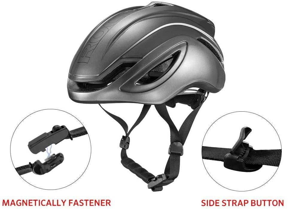 ROCKBROS HC-52 Casco de ciclista robusto negro