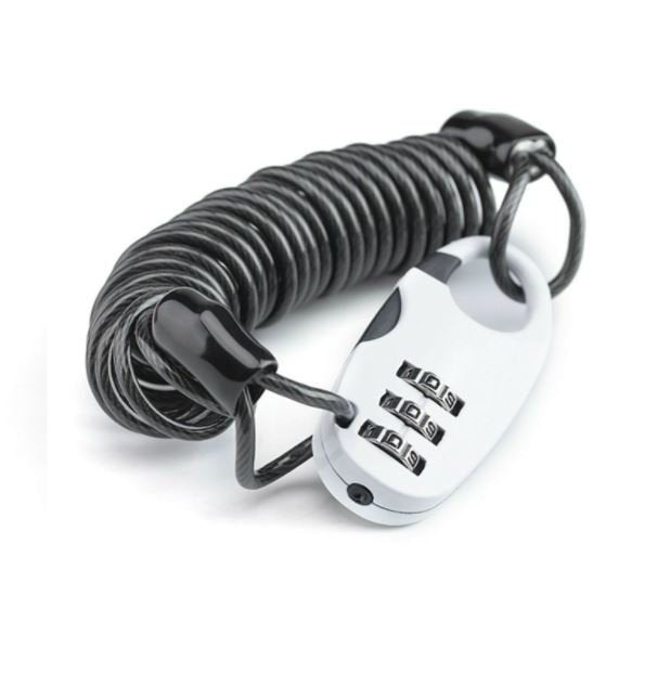 Rockbros Candado de casco mini moto candado de cable candado de combinación