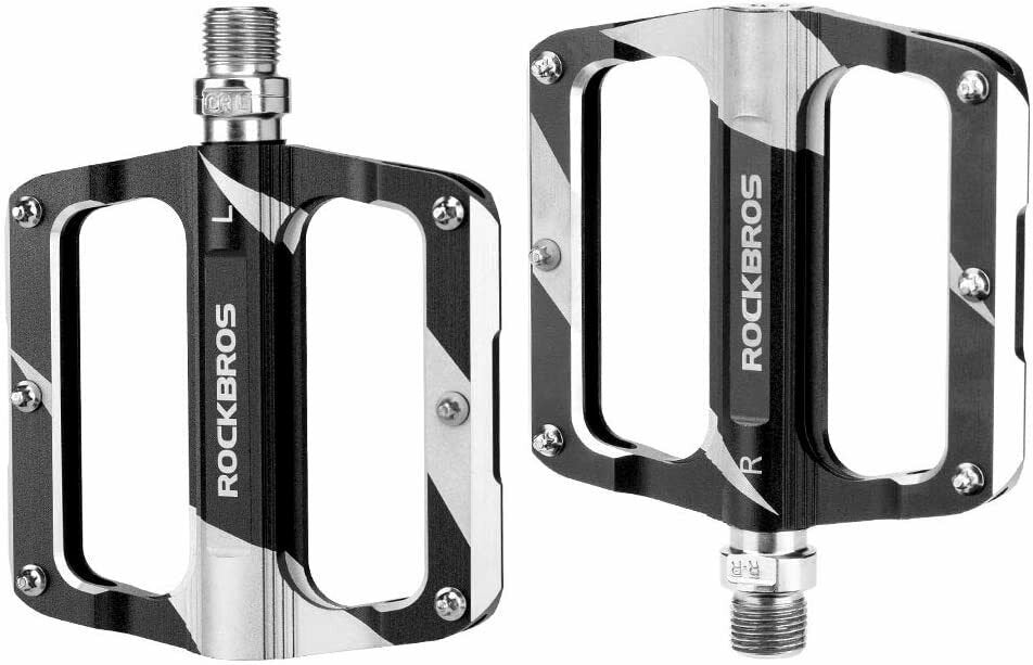 ROCKBROS K306 Pedales de Bicicleta 9/16 Pulgadas Aluminio 3 Colores