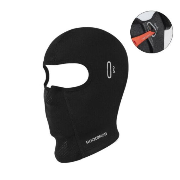 ROCKBROS LF8010 Pasamontañas Capucha de Ciclismo de Invierno Tipo 1 Negro