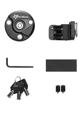 ROCKBROS WL798BK Mini cerradura antirrobo plegable Negro