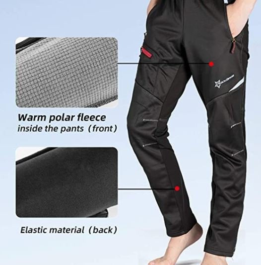 ROCKBROS YPK009-1 S-4XL Pantalones de ciclismo largos para invierno