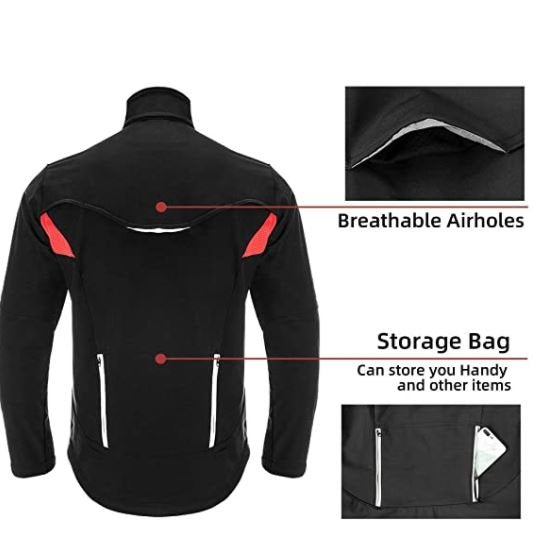 ROCKBROS YPW021 Chaqueta de invierno para ciclismo, impermeable, cortavientos. M-4XL S