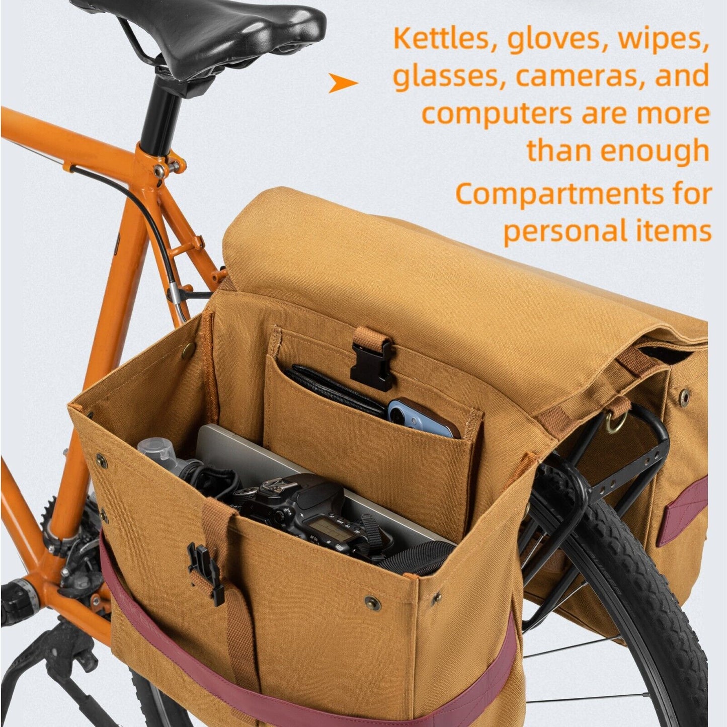 Mochila de bicicleta ROCKBROS dobles para bikepacking