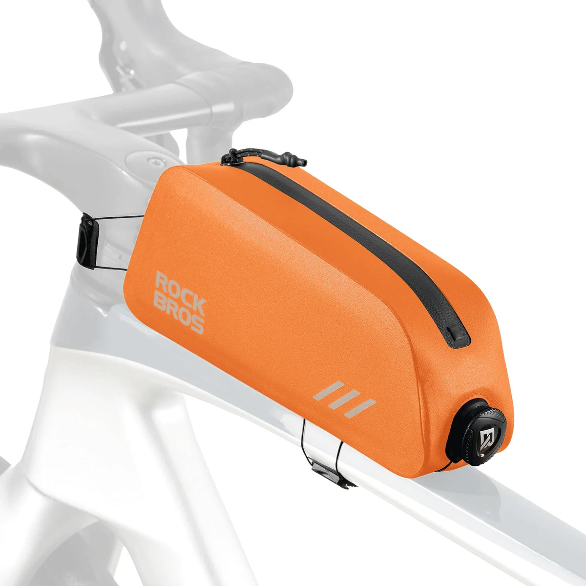 ROCKBROS 0,9L Bolsa de tubo superior de bicicleta Impermeable Cierre giratorio