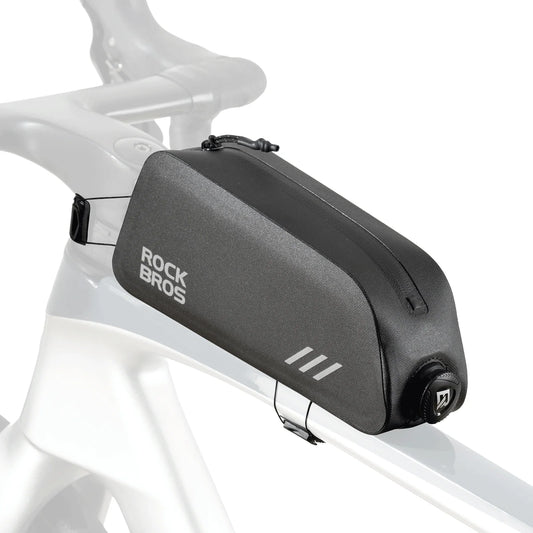 ROCKBROS 0,9L Bolsa de tubo superior de bicicleta Impermeable Cierre giratorio