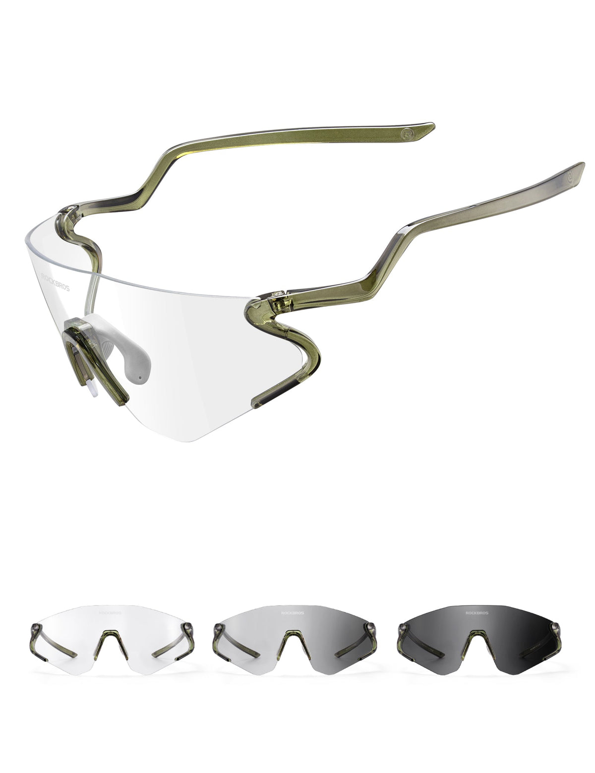 ROCKBROS Gafas de sol fotocromáticas para bicicleta con protección UV400