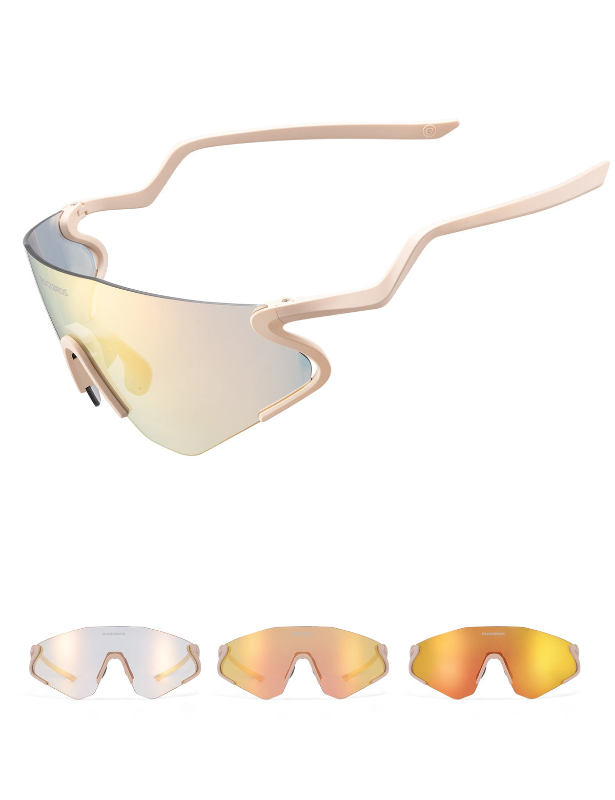 ROCKBROS Gafas de sol fotocromáticas para bicicleta con protección UV400
