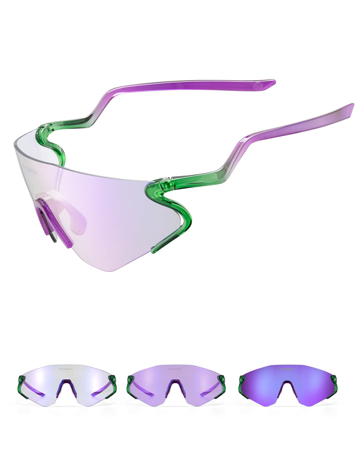 ROCKBROS Gafas de sol fotocromáticas para bicicleta con protección UV400