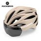 ROCKBROS Casco de Bicicleta MTB Magnético Desmontable con Visera