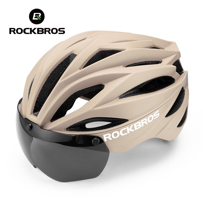 ROCKBROS Casco de Bicicleta MTB Magnético Desmontable con Visera