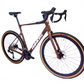 RINOS Bicicleta de gravel de carbono Sandman 8.0 700 C Shimano 105 Di2 R7150 24 velocidades