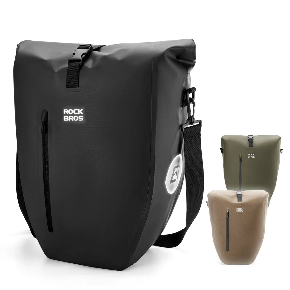 ROCKBROS 15L-20L Bolsa de parrilla para bicicleta 3 en 1