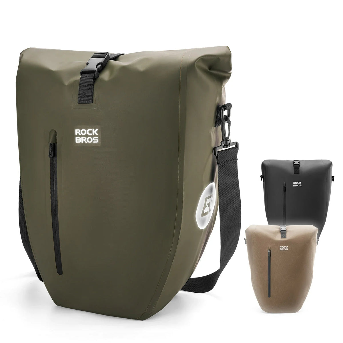 ROCKBROS 15L-20L Bolsa de parrilla para bicicleta 3 en 1