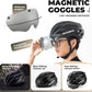 ROCKBROS Casco de bicicleta para adultos con visera magnética extraíble transpirable ajustable para hombres y mujeres 58-62 cm