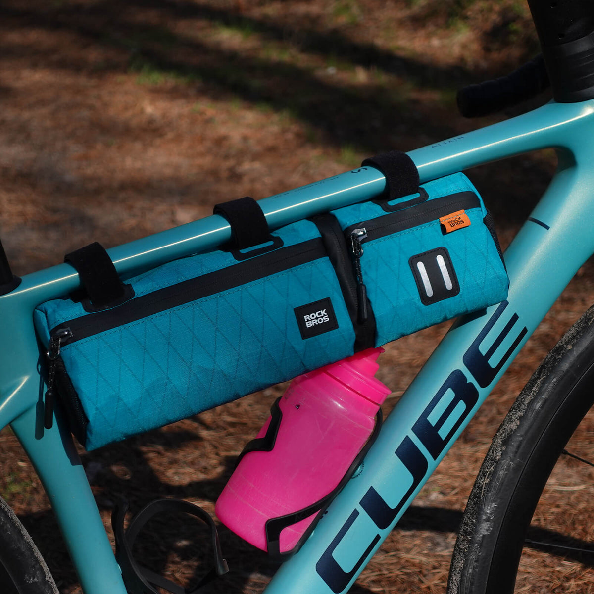 ROCKBROS Juego de Bolsa para Bicicleta 2 en 1 Resistente al Agua