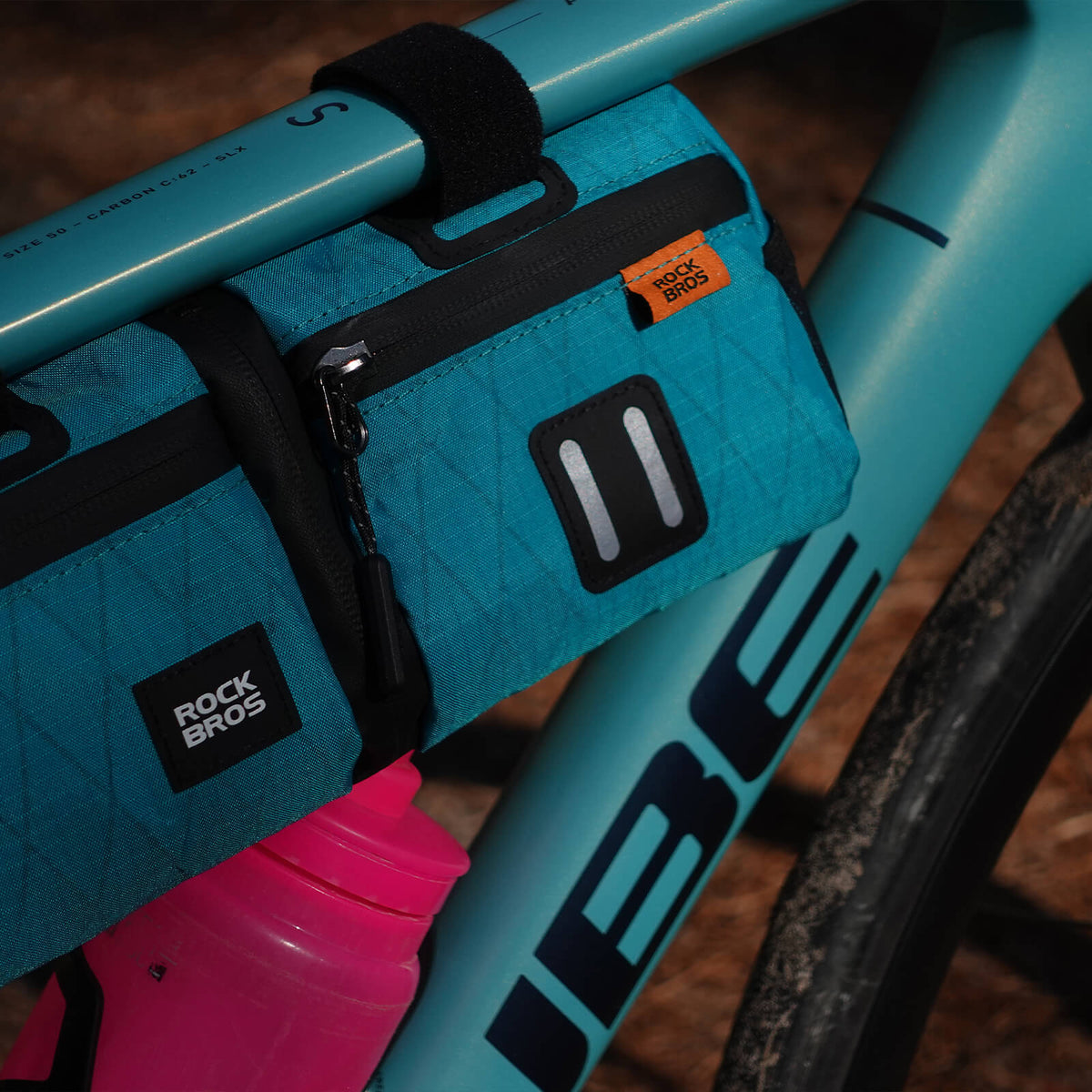 ROCKBROS Juego de Bolsa para Bicicleta 2 en 1 Resistente al Agua
