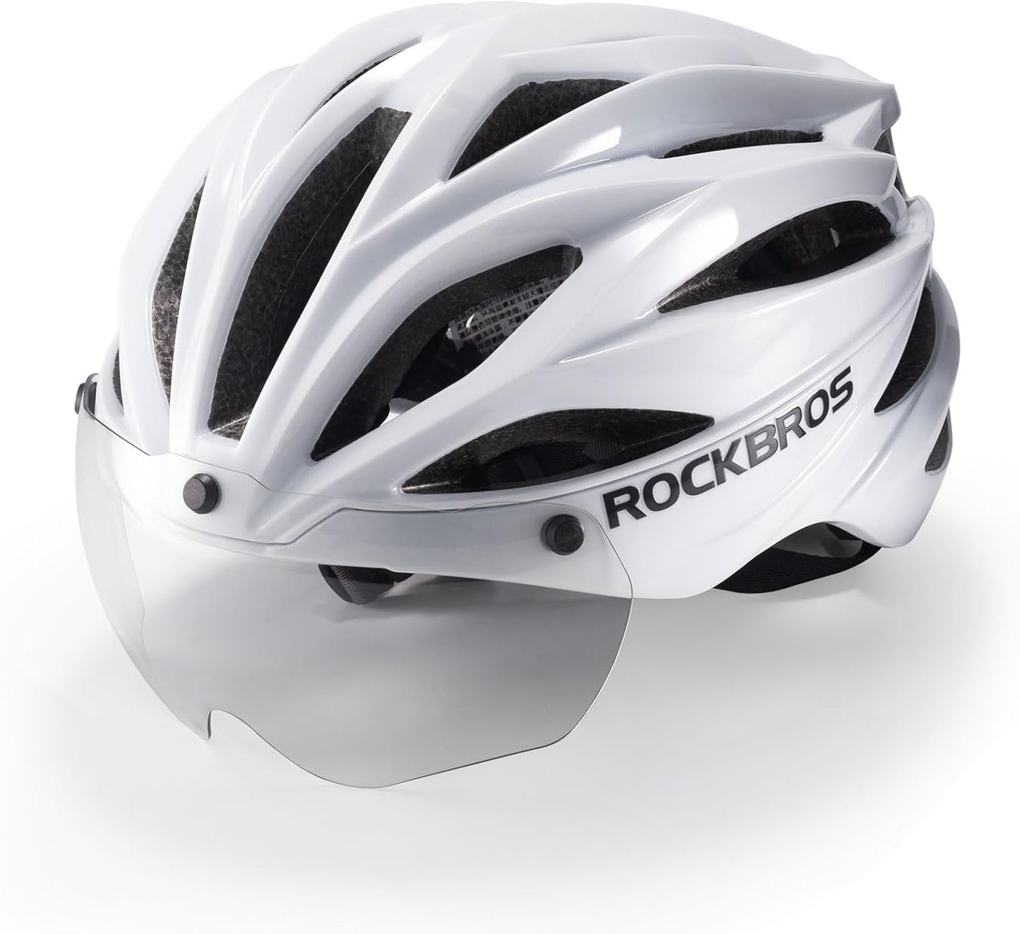 ROCKBROS Casco de bicicleta para adultos con visera magnética extraíble transpirable ajustable para hombres y mujeres 58-62 cm