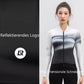 ROCKBROS Maillot de ciclismo para mujer de manga larga de color degradado MTB Ciclismo Jersey transpirable