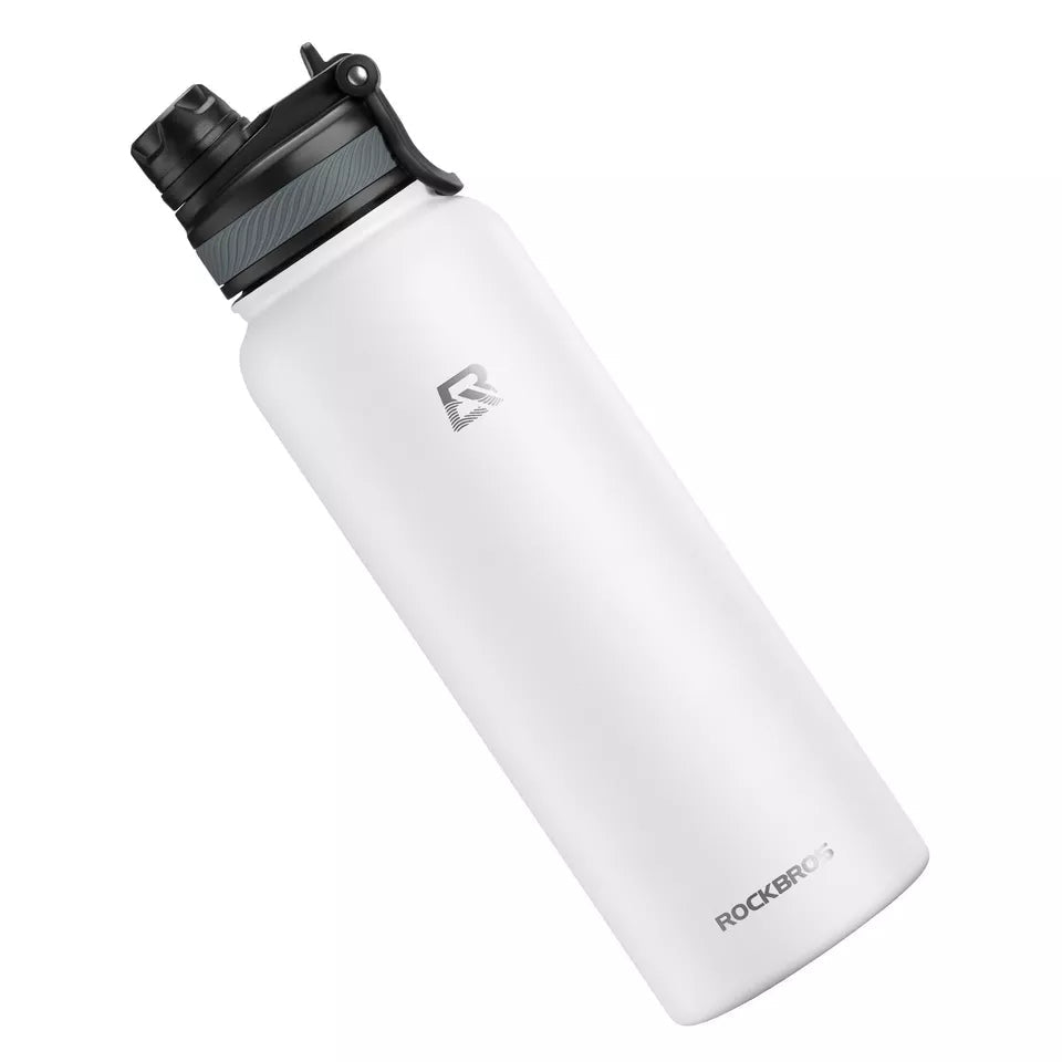 ROCKBROS Botella de Agua de Acero Inoxidable 550ml/650ml/1000ml/1200ml Termo Libre de BPA Botella de Bicicleta