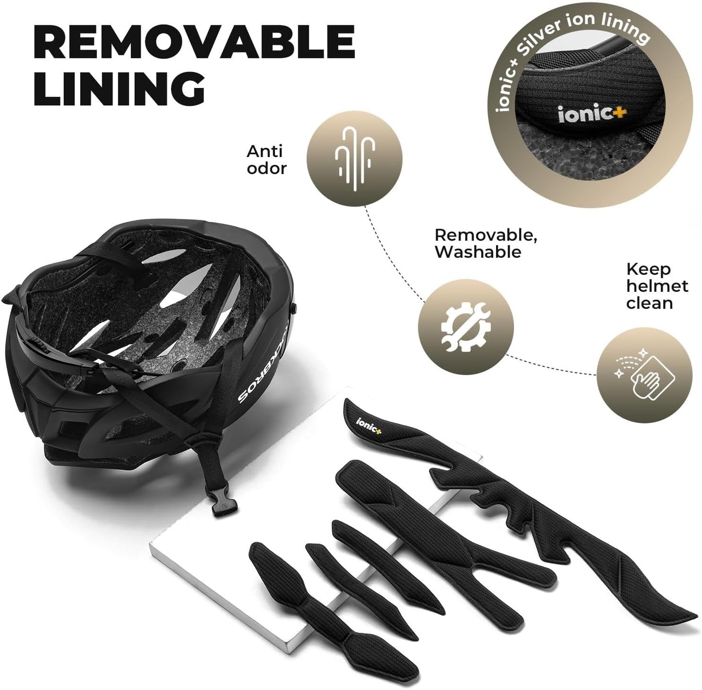 ROCKBROS Casco de bicicleta para adultos con visera magnética extraíble transpirable ajustable para hombres y mujeres 58-62 cm